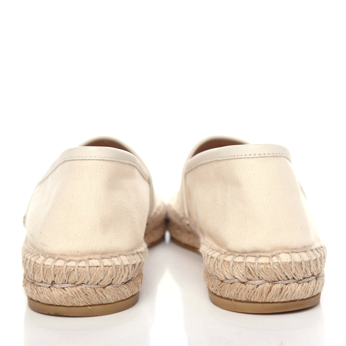 Canvas Logo Espadrilles 40.5 Greggio White