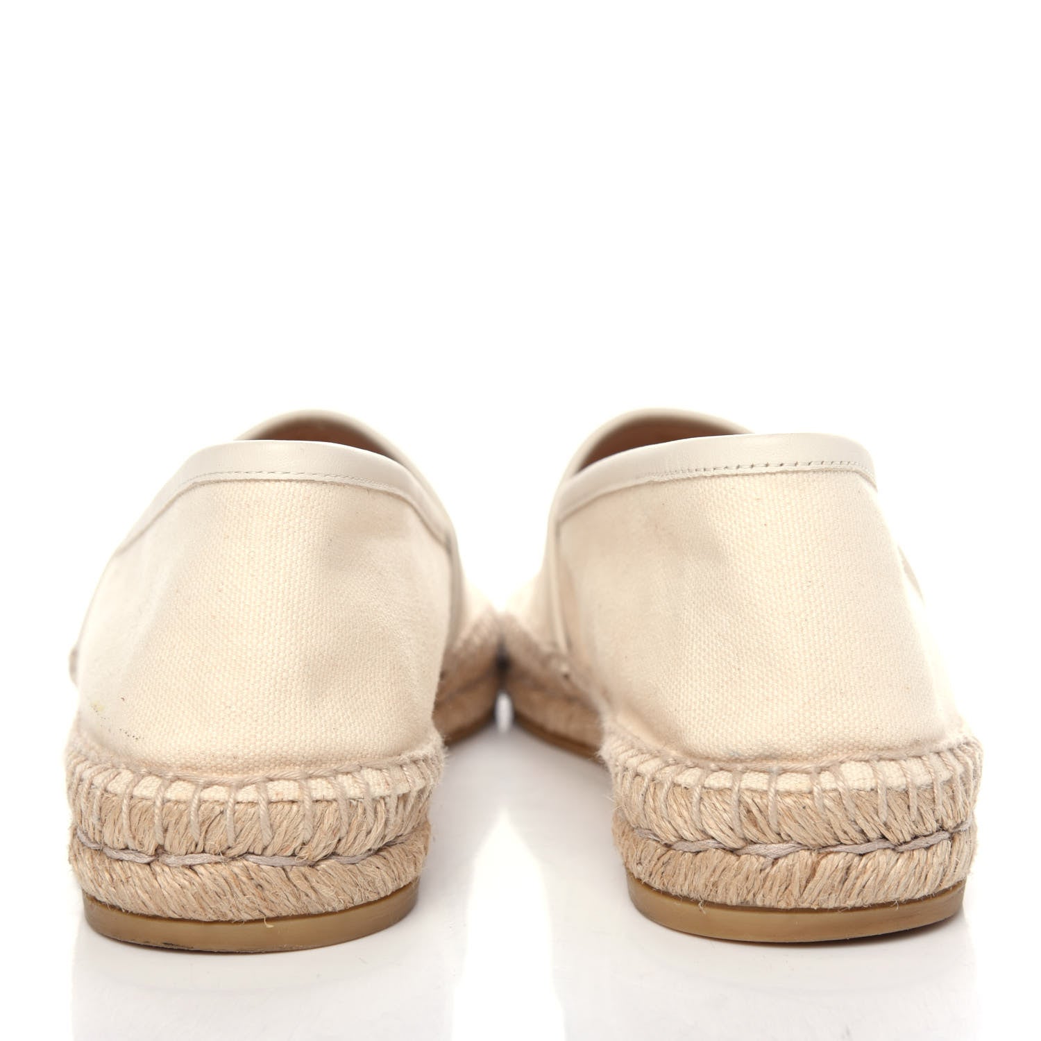 Gucci Canvas Logo Espadrilles 40.5 Greggio White 7 of 11