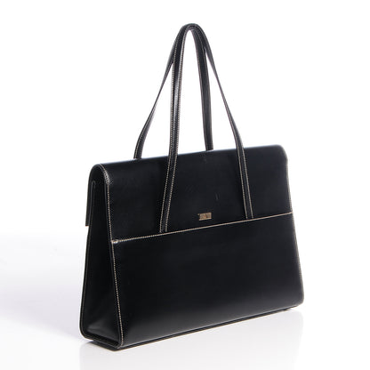 Gucci Leather Lady Lock Flap Tote Black 7 of 14