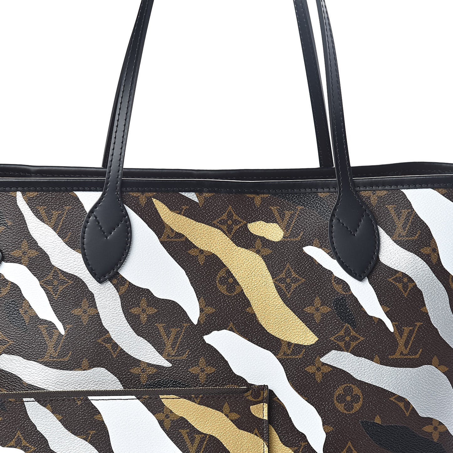 X LOL Monogram Neverfull MM Gold Silver