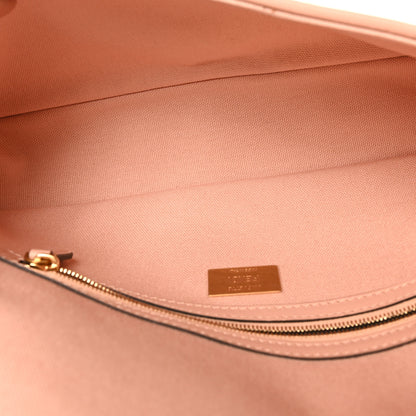 Fendi Canvas Vitello King Extra Strap FF Embroidered Baguette Baby Pink 5 of 9