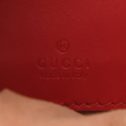 Gucci Calfskin Matelasse Mini GG Marmont Crossbody Bag Hibiscus Red Hibiscus Red 6 of 9