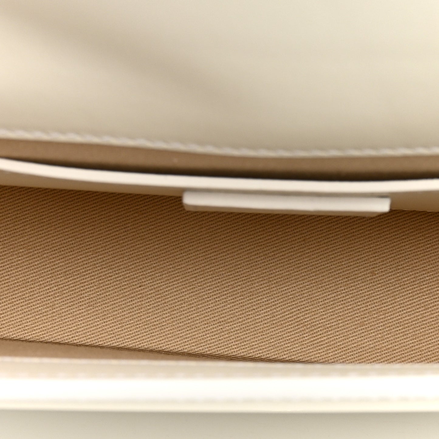 Smooth Calfskin Le Bambino Long White