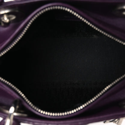 Christian Dior Lambskin Cannage Medium Lady Dior Purple 5 of 10
