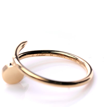 Cartier 18K Yellow Gold Small Juste Un Clou Ring 54 6.75 5 of 8