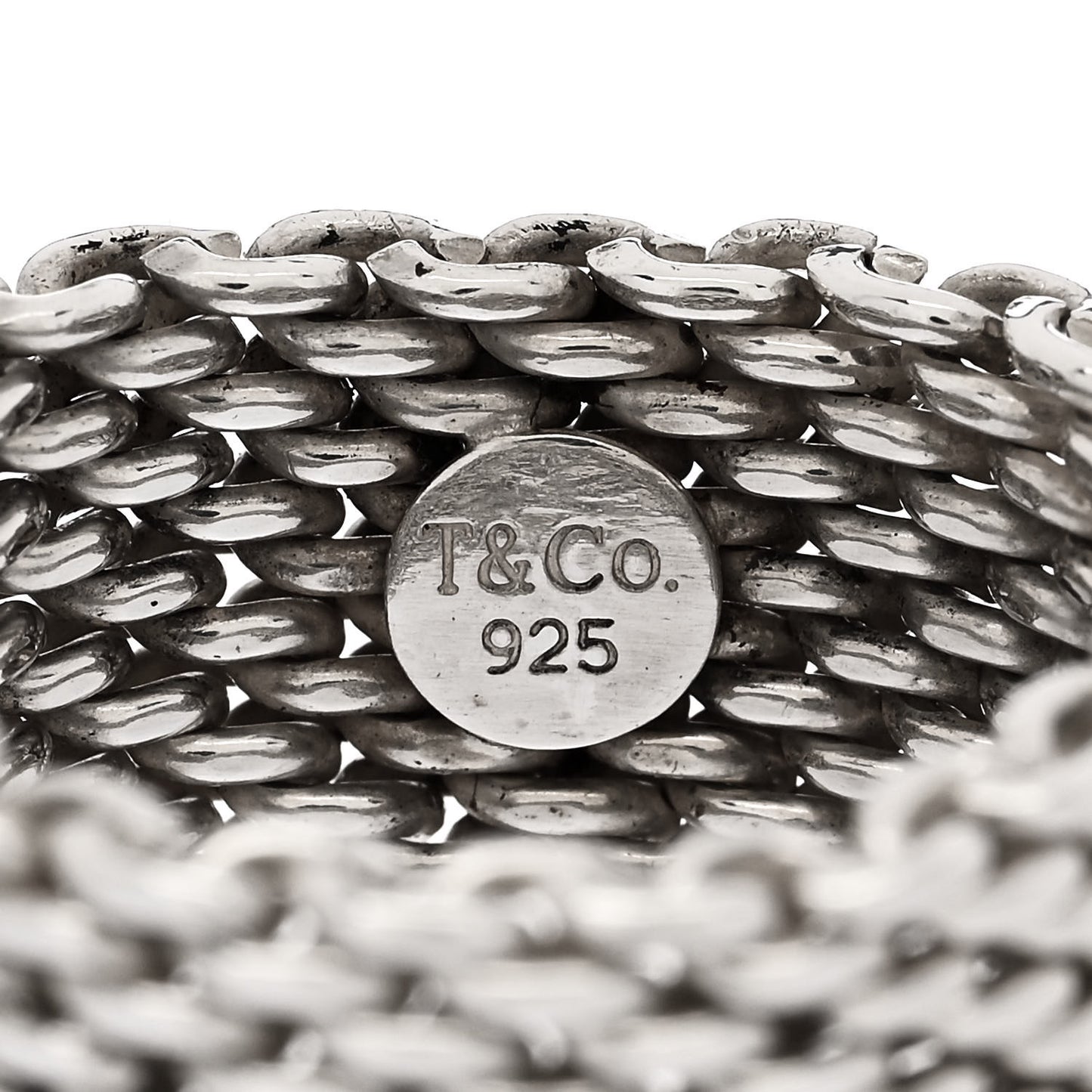 Sterling Silver Somerset Mesh Ring 60 9