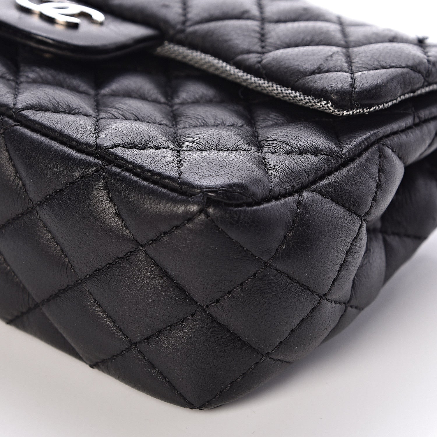 Chanel Calfskin Quilted CC Flap Belt Bag Black 6 of 10