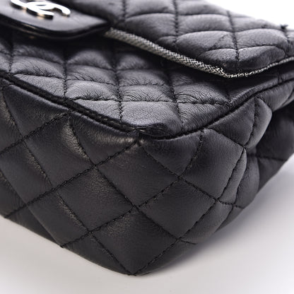 Chanel Calfskin Quilted CC Flap Belt Bag Black 6 of 10