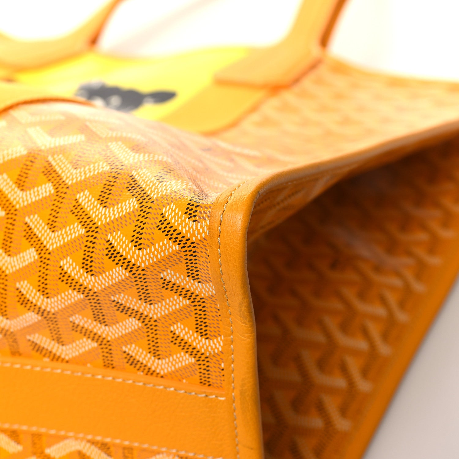 Goyard Goyardine Villette Tote Yellow 10 of 13