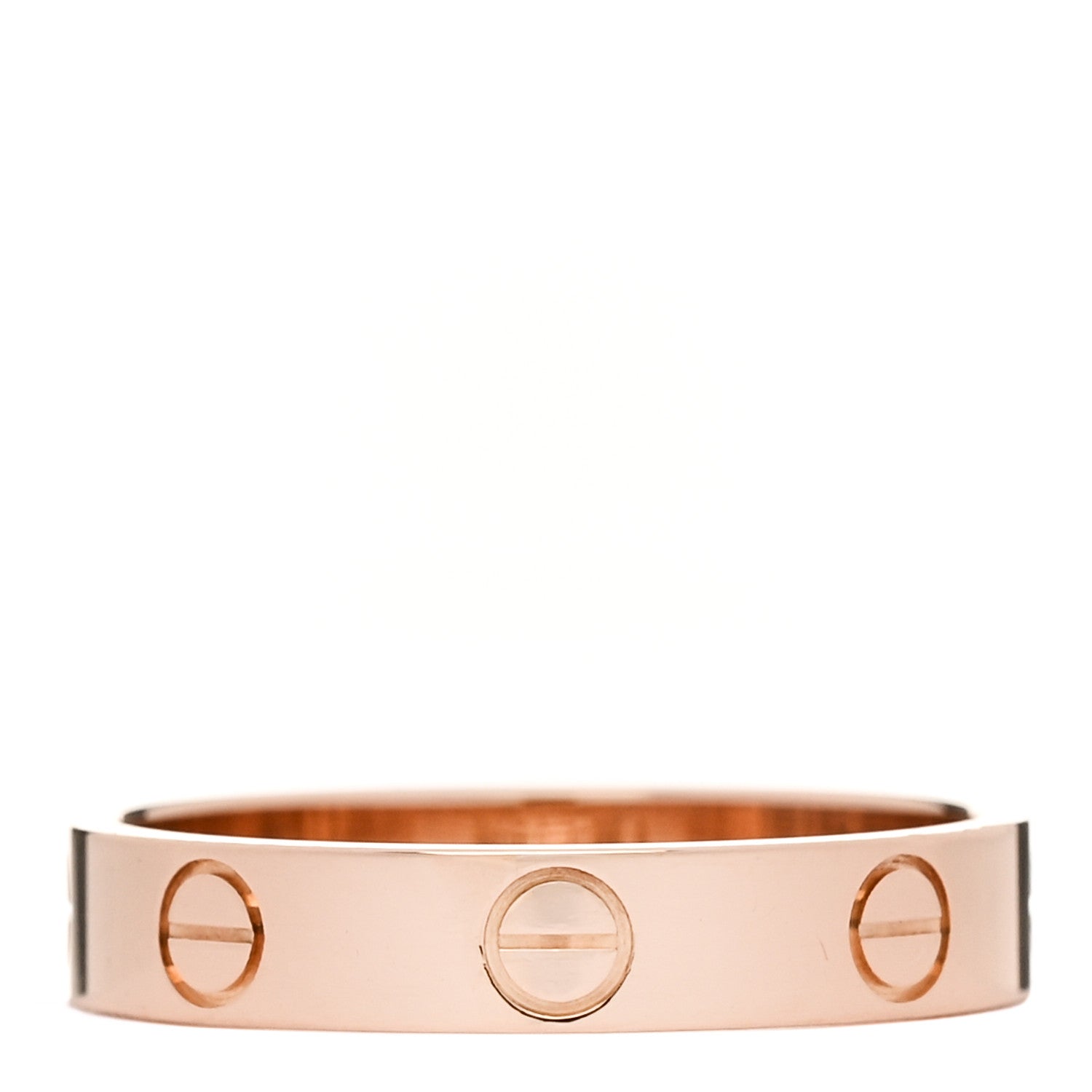 Cartier 18K Pink Gold 3.5mm LOVE Wedding Band Ring 53 6.5 3 of 5