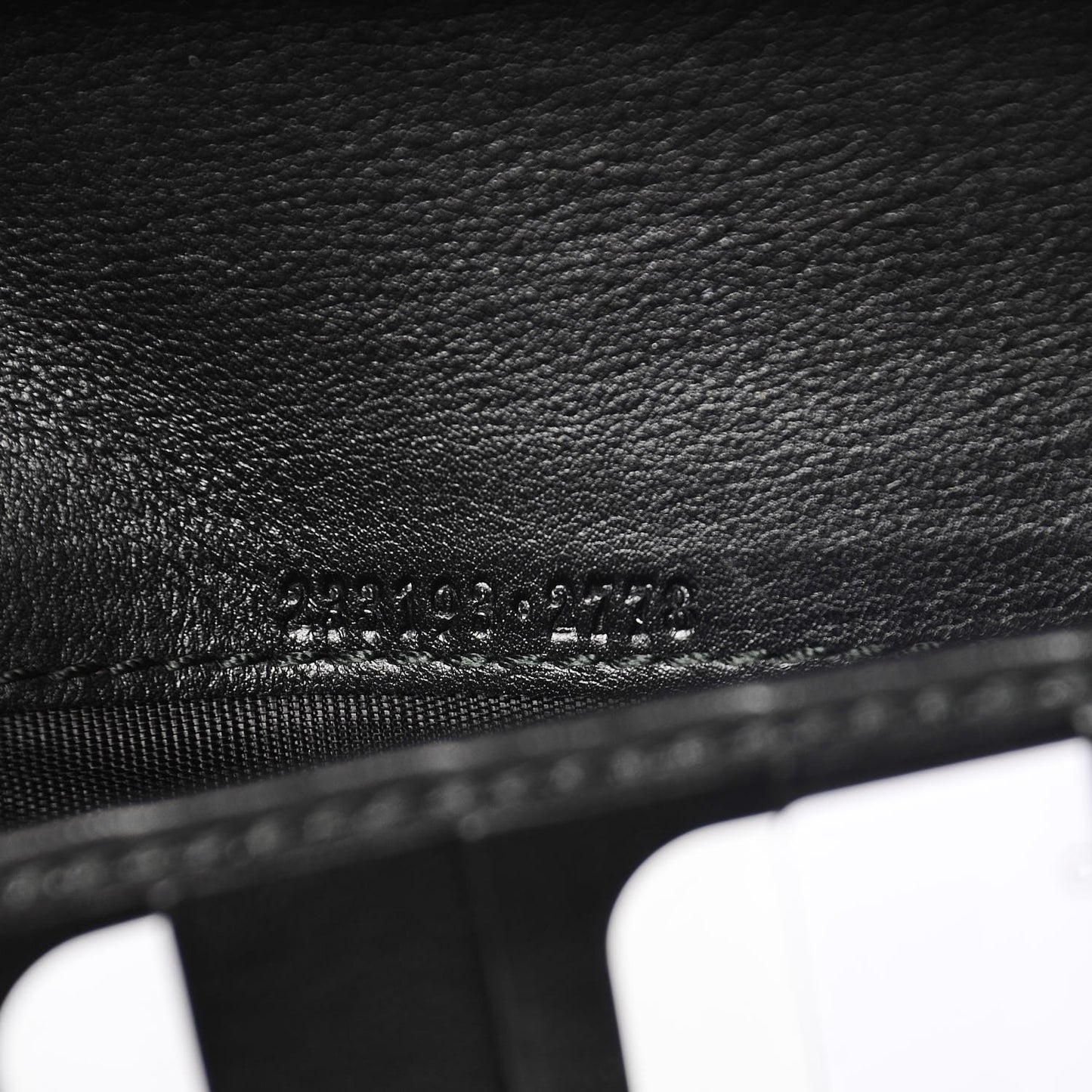 Guccissima Metal Bar Zip Around Organizer Wallet Black