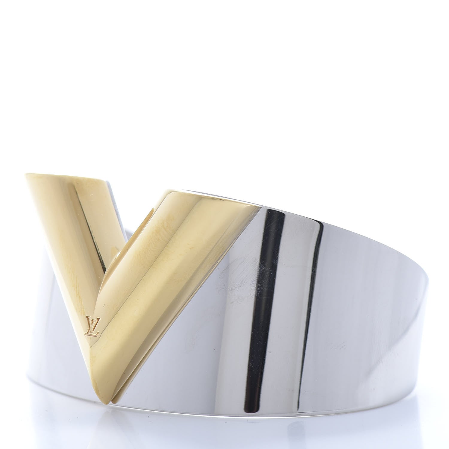 Louis Vuitton Metal Essential V Cuff Silver 3 of 6