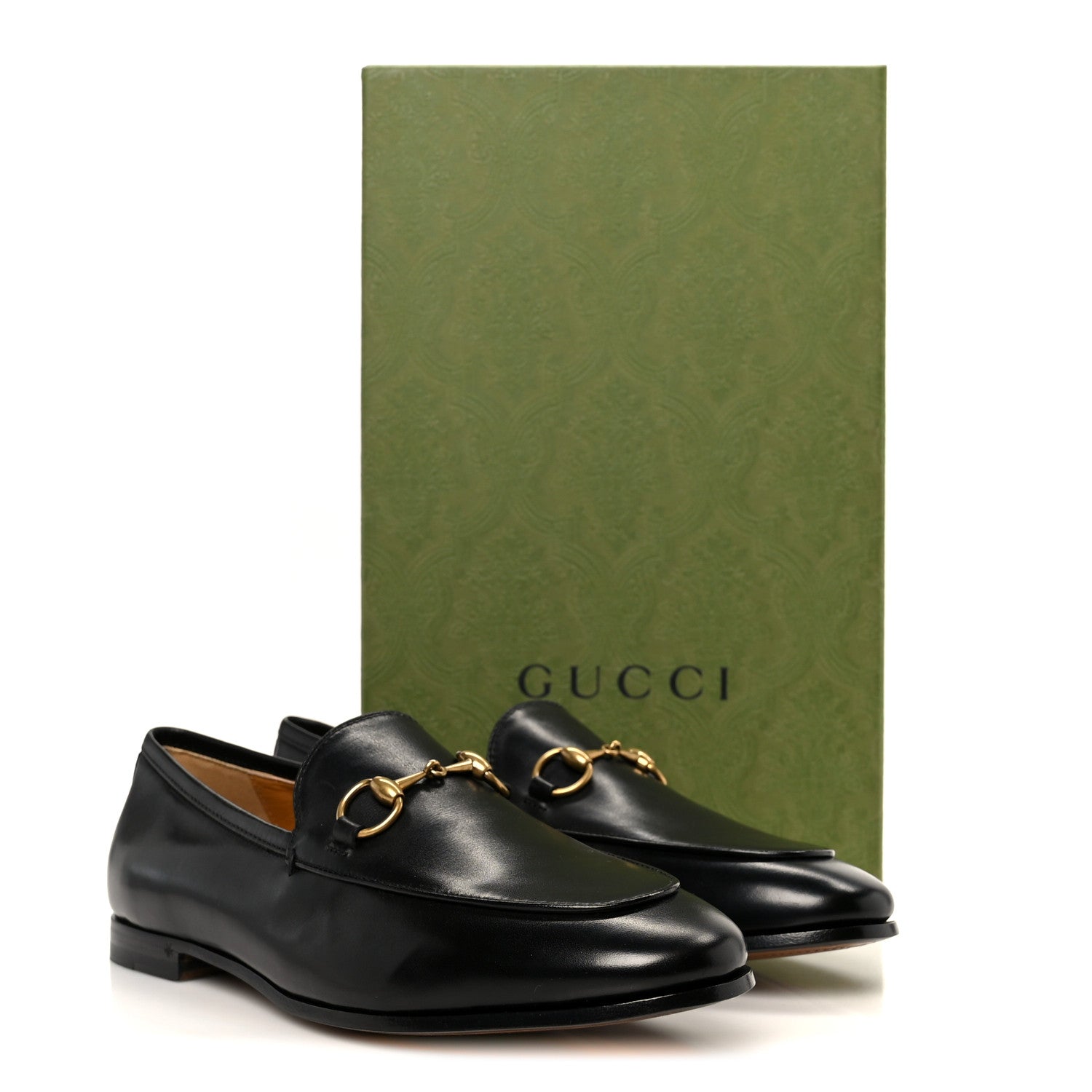 Gucci Calfskin Womens Jordaan Loafers 37 Black 10 of 10