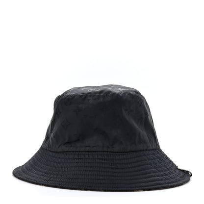 Louis Vuitton Nylon Monogram Reversible Bob Bucket Hat S Brown Black 6 of 12