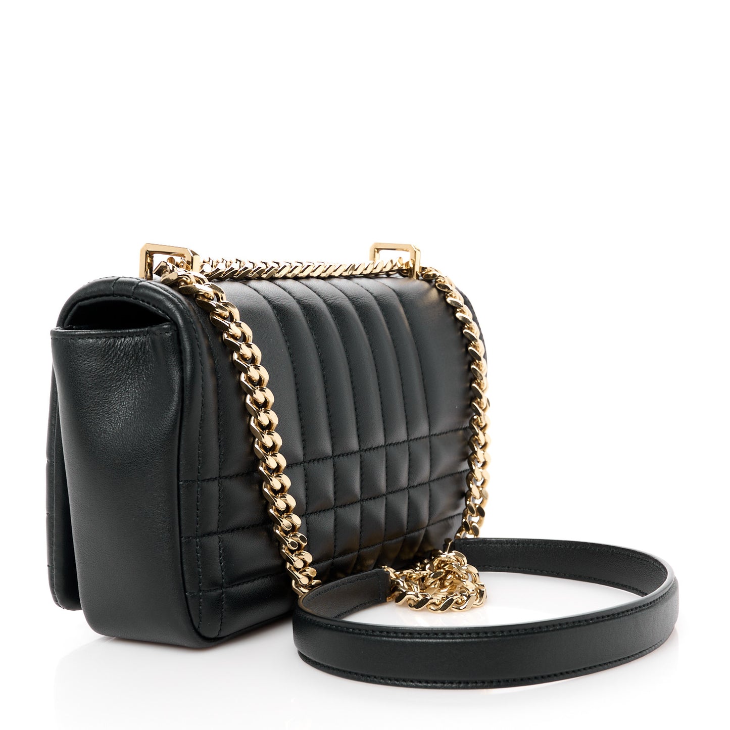 Lambskin Quilted Small Lola Bag Black