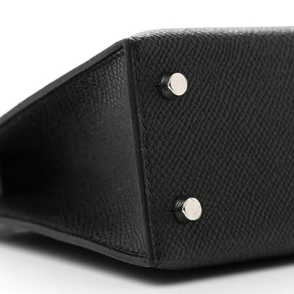 Hermes Epsom Mini Kelly Sellier 20 Black 8 of 10