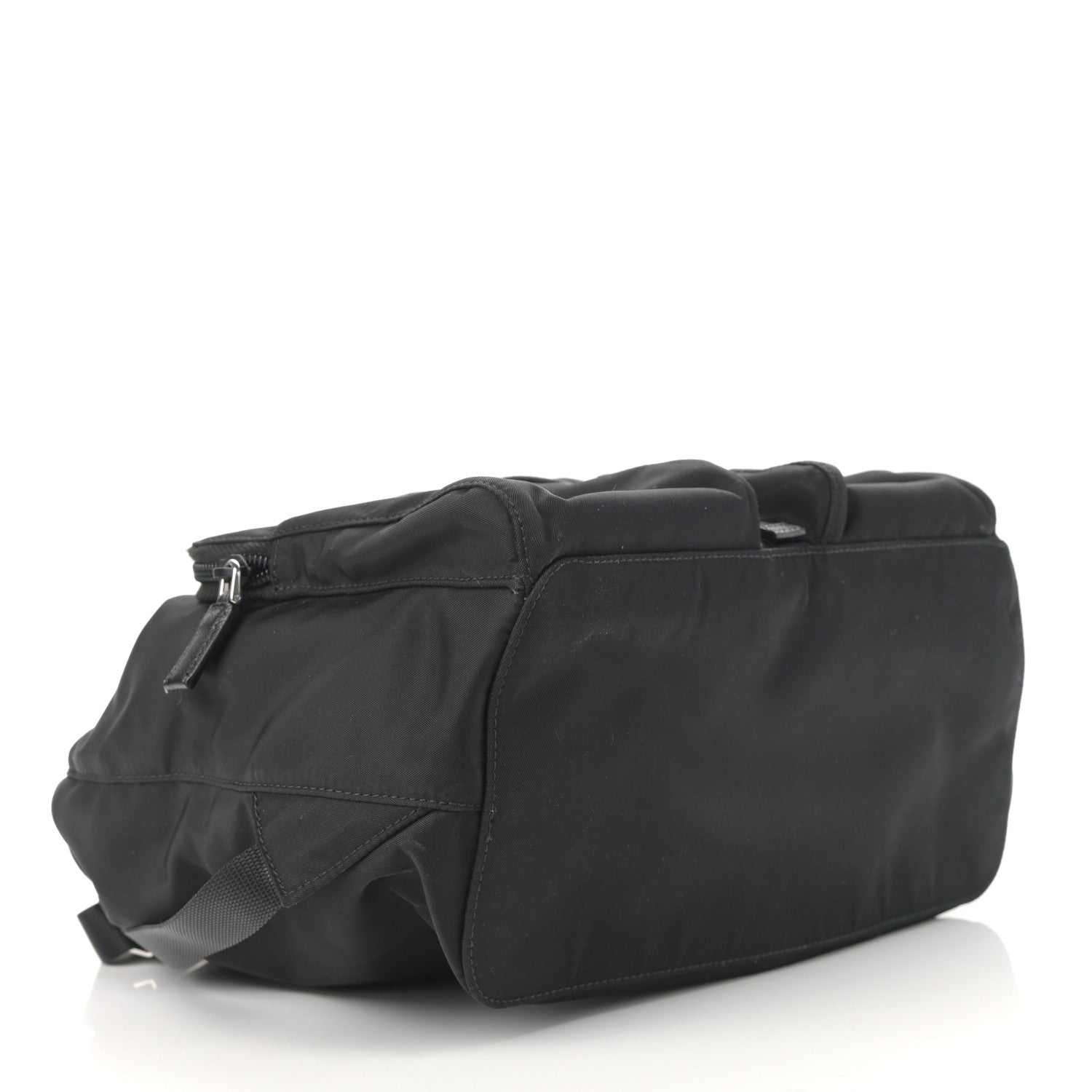 Prada Tessuto Nylon Vela Saffiano Large Backpack Black 8 of 11