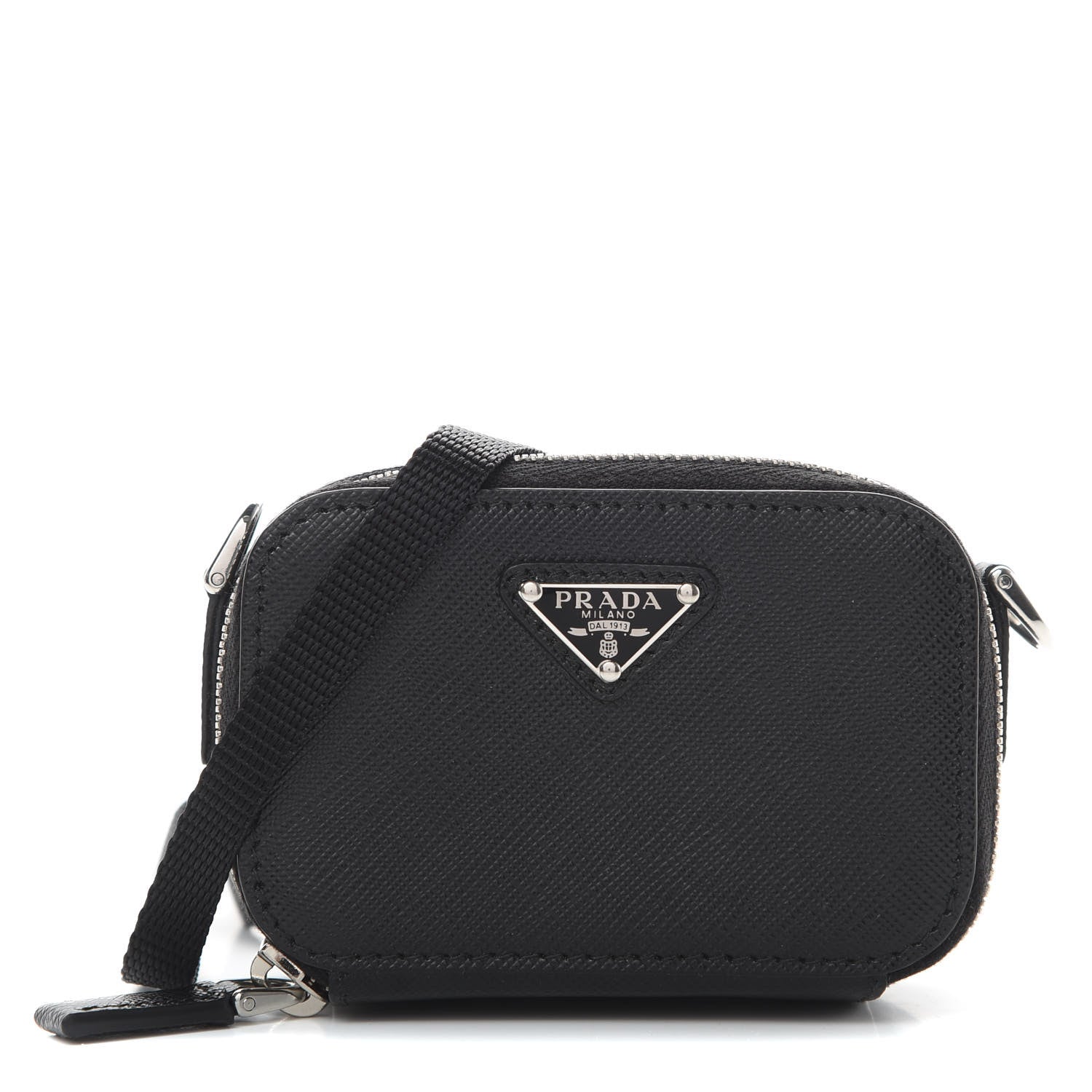 Prada Saffiano Cargo Pouch Black 1 of 11