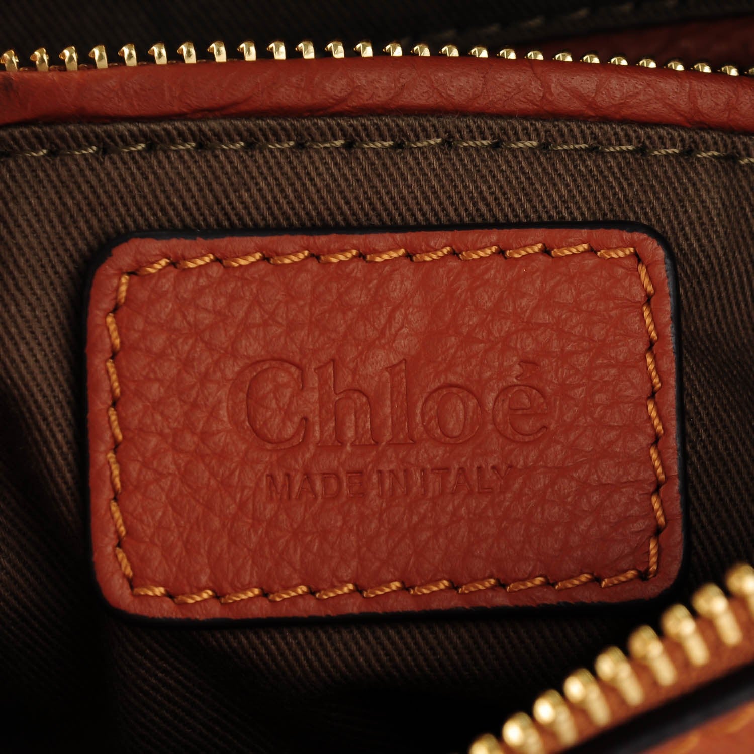 Chloe Calfskin Medium Marcie Satchel Tan 6 of 8