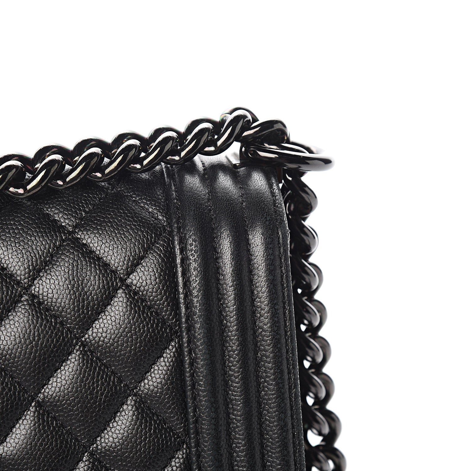 Chanel Caviar Quilted Medium Boy Flap So Black 13 of 15