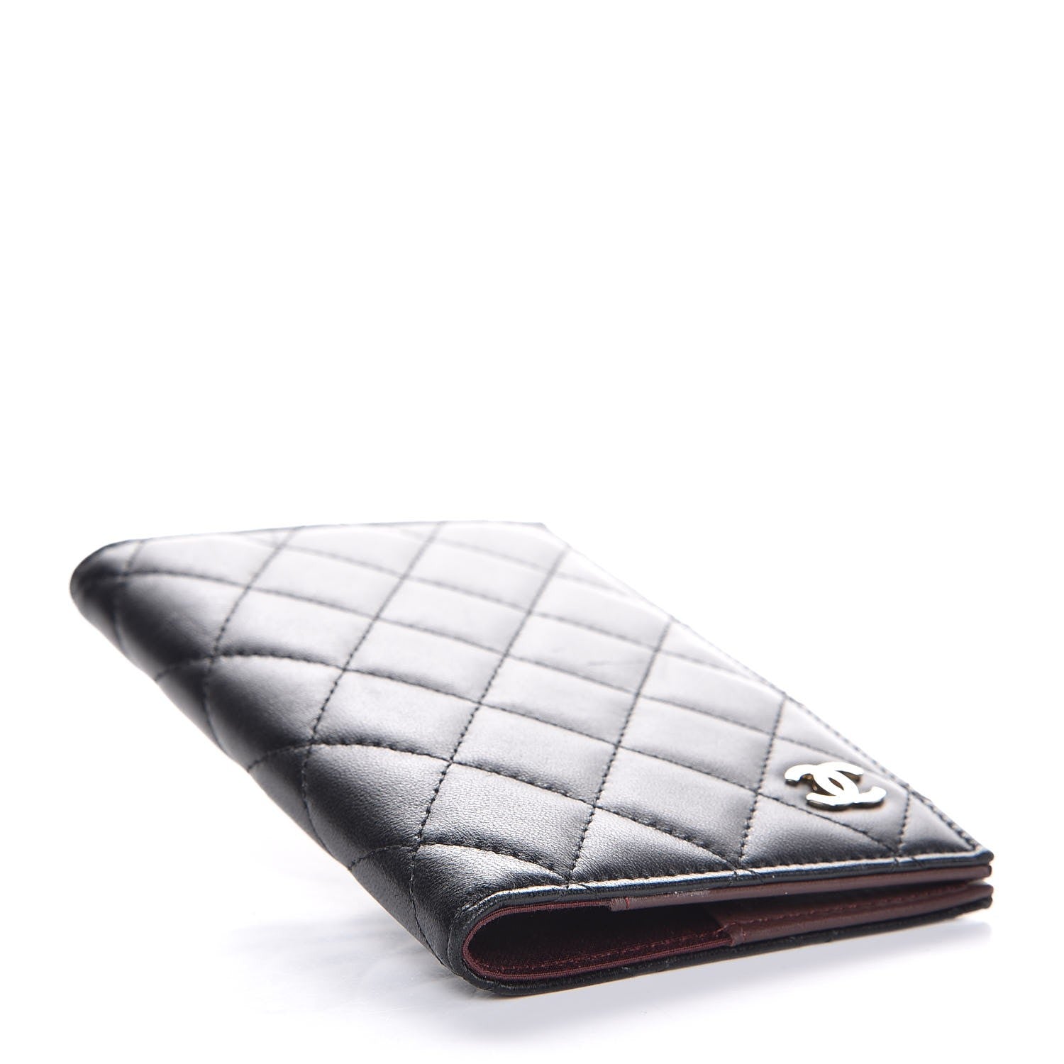 Chanel Lambskin Quilted Passport Holder Black 4 of 7