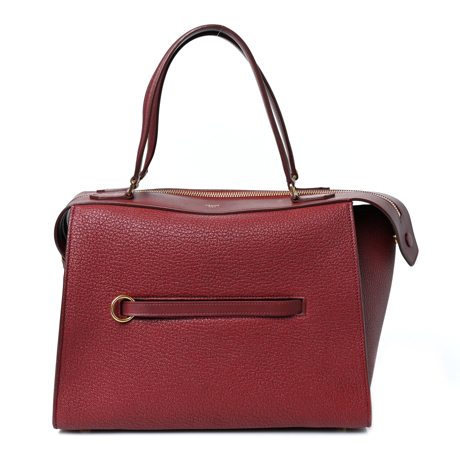Celine Bullhide Calfskin Small Ring Bag Dark Ruby 1 of 7
