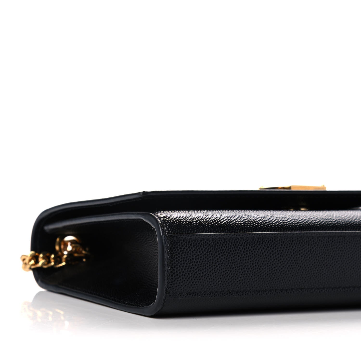 Saint Laurent Grain De Poudre Medium Classic Monogram Kate Satchel Black 10 of 11
