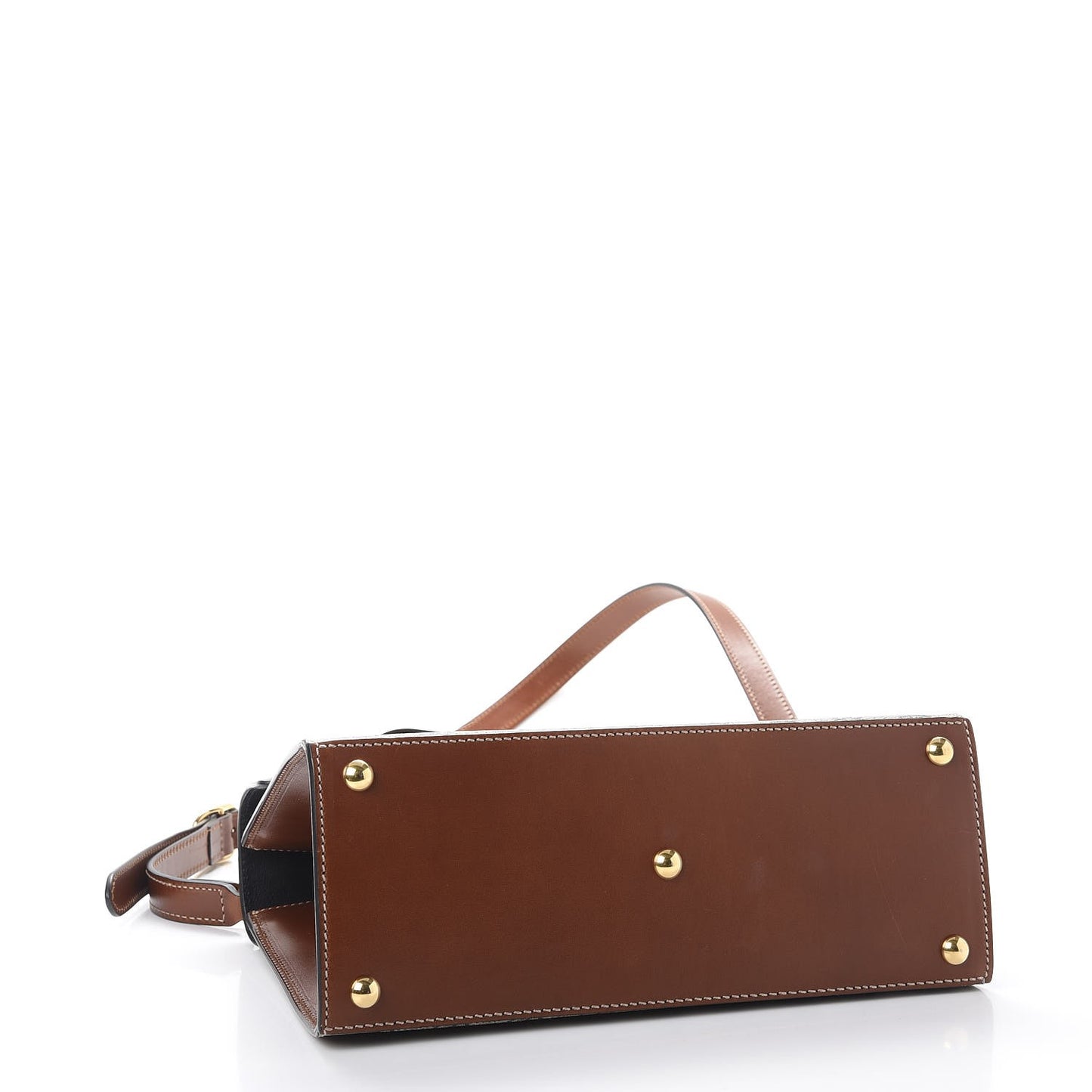GG Supreme Monogram Calfskin Small Padlock Top Handle Bag Beige Black Cuir