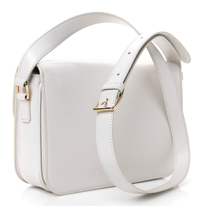 Celine Shiny Calfskin Medium Triomphe White 2 of 10