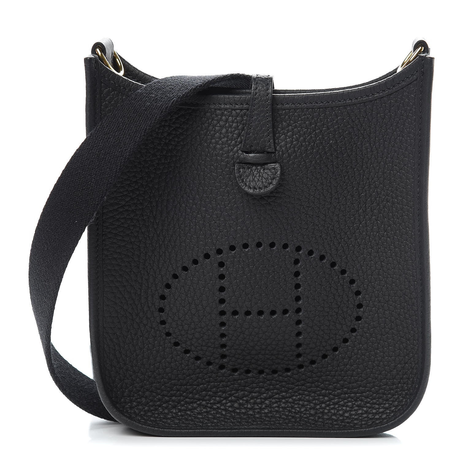 Hermes Taurillon Clemence Evelyne TPM Black 1 of 11
