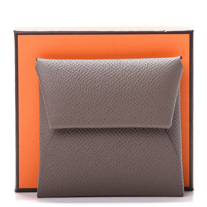 Hermes Epsom Bastia Verso Coin Purse Gris Etain Vert Criquet 9 of 9