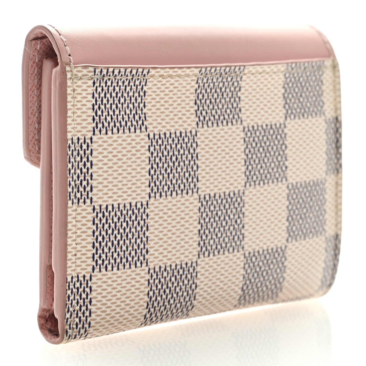Louis Vuitton Damier Azur Zoe Wallet Rose Ballerine 3 of 6