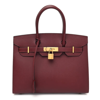 Hermes Madame Calfskin Birkin Sellier 30 Rouge H 1 of 12