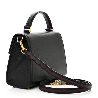 Valentino Garavani Grainy Calfskin Small VSling Top Handle Bag Black 3 of 11