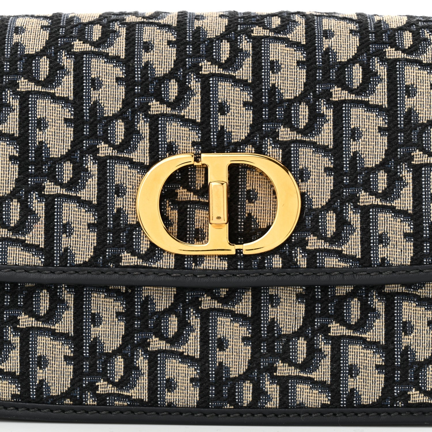 Christian Dior Oblique 30 Montaigne Avenue Bag Blue 8 of 10