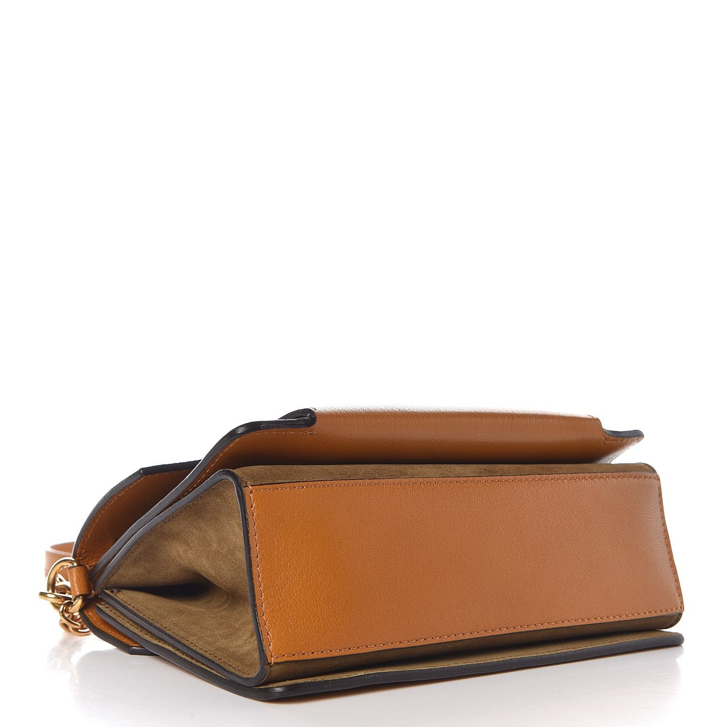Calfskin Small GV3 Shoulder Bag Amber Mastic
