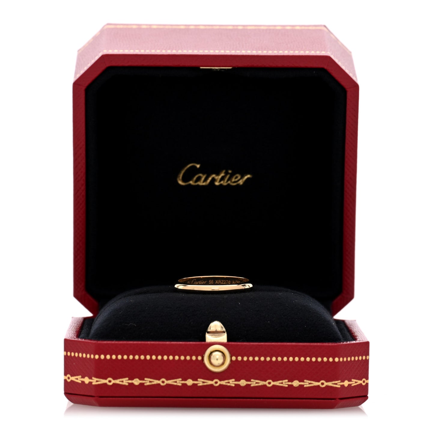 18K Yellow Gold 2.5mm 1895 Wedding Band Ring 56 7.5