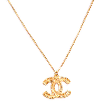 Chanel Metal CC Necklace Matte Gold 1 of 5