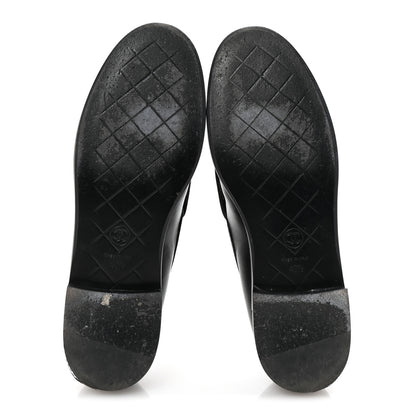 Chanel Lambskin Quilted CC Turnlock Loafers 40.5 Black 6 of 10