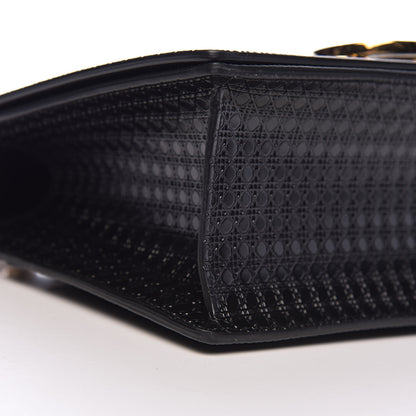 Christian Dior Patent Micro-Cannage 30 Montaigne Chain Flap Bag Black 7 of 12