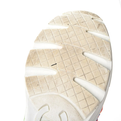 Chanel Tweed Calfskin Sneakers 36.5 Red Yellow Blue 12 of 13