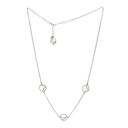 Fendi Metal Crystal F is Fendi Necklace Silver 3 of 7