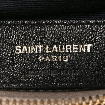 Saint Laurent Calfskin Y Quilted Monogram Medium Loulou Chain Satchel Dark Beige 6 of 10