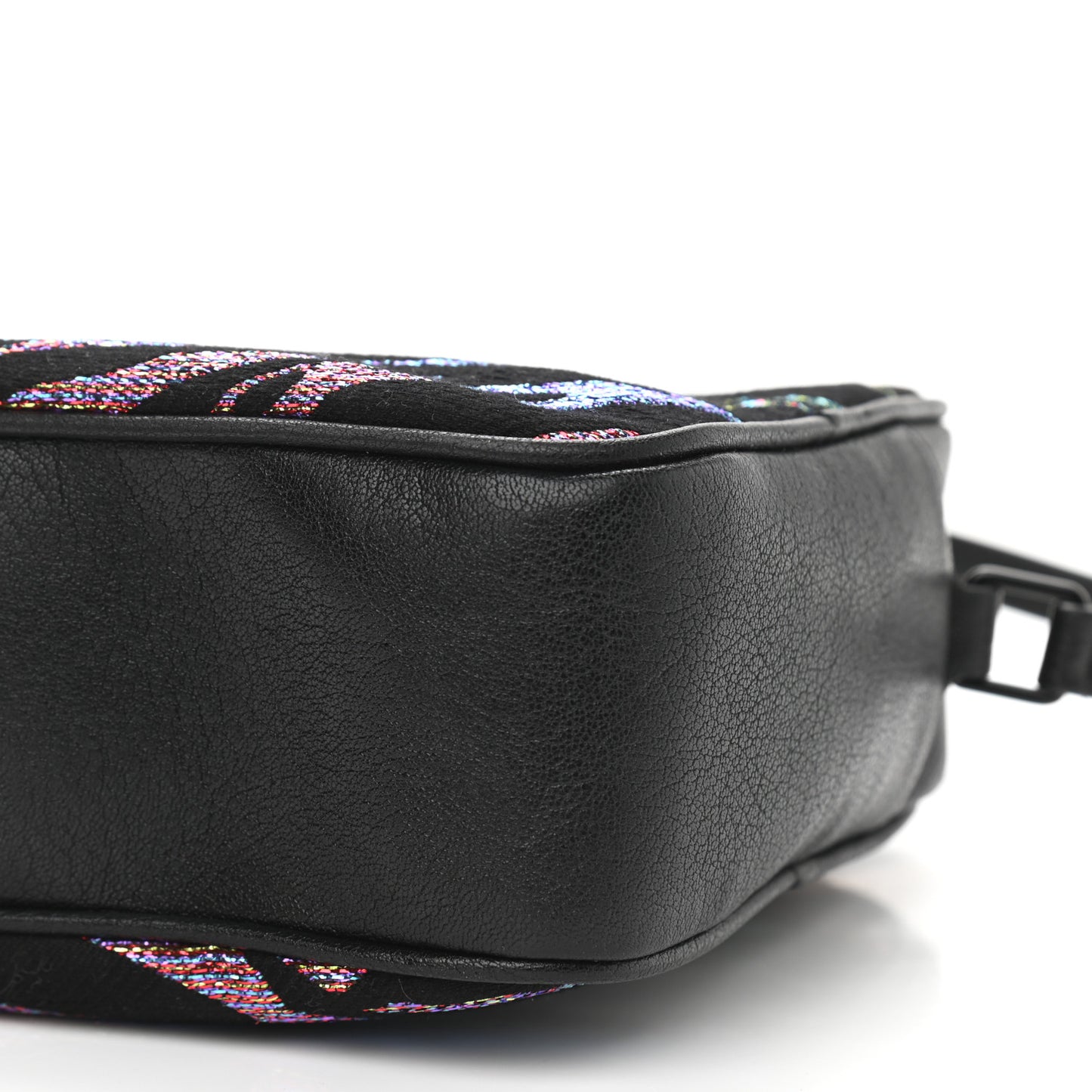 Canvas Calfskin Metallic Tiger Print Monogram Lou Camera Bag Multicolor