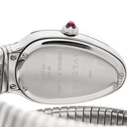 Bulgari Stainless Steel 35mm Serpenti Tubogas Double Spiral Quartz Watch 4 of 5