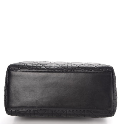 Christian Dior Lambskin Cannage Medium Lady Dior Black 9 of 11