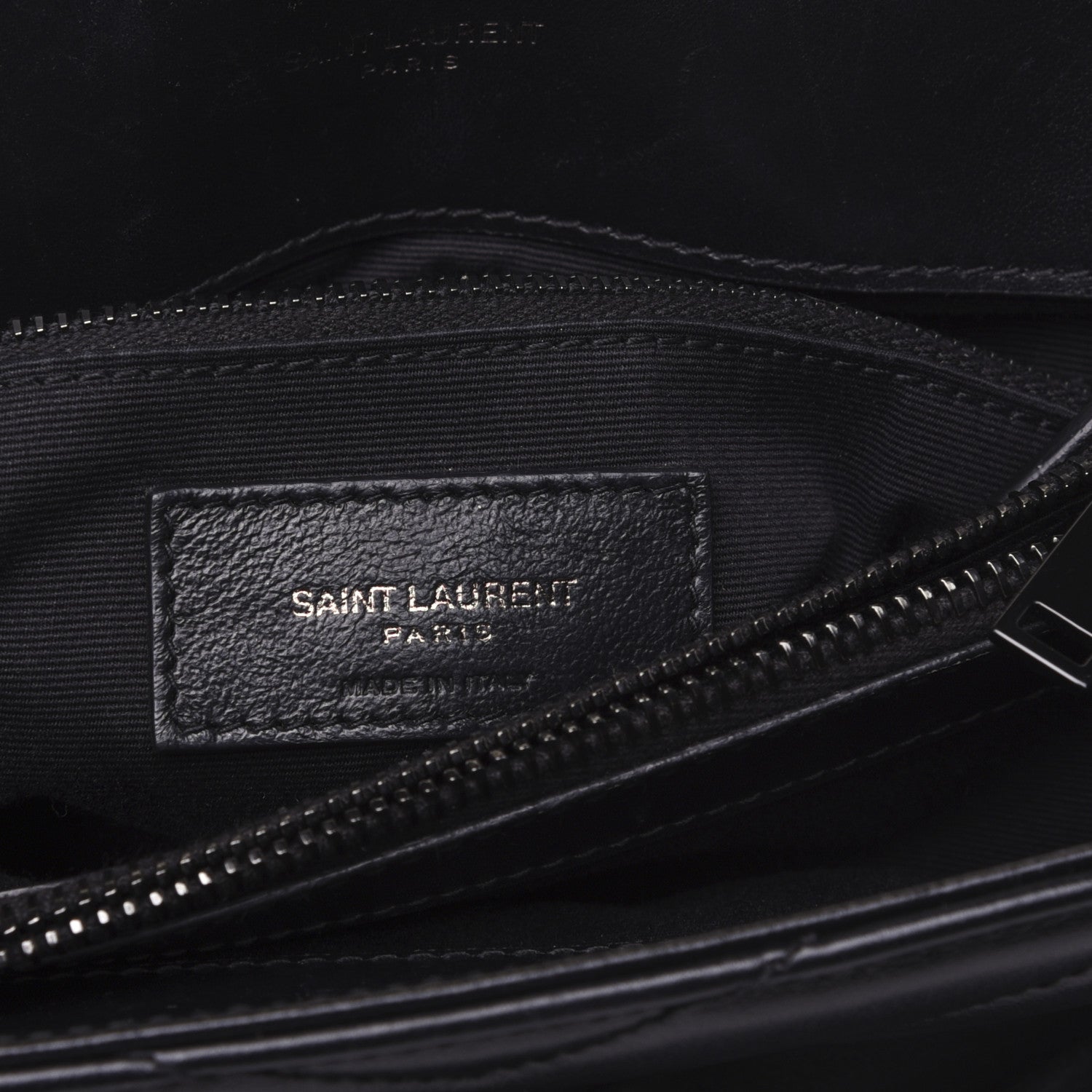 Saint Laurent Calfskin Y Quilted Monogram Medium Loulou Chain Satchel Black 9 of 21