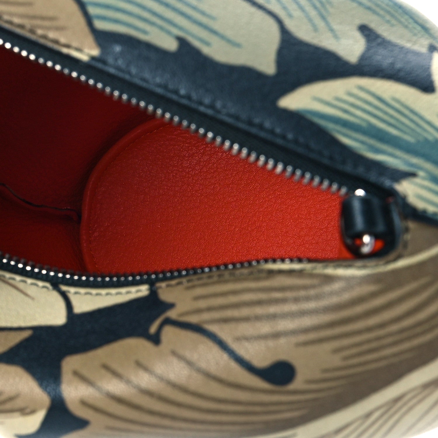 Loewe Calfskin Printed Mini Elephant Crossbody Bag Green 5 of 8