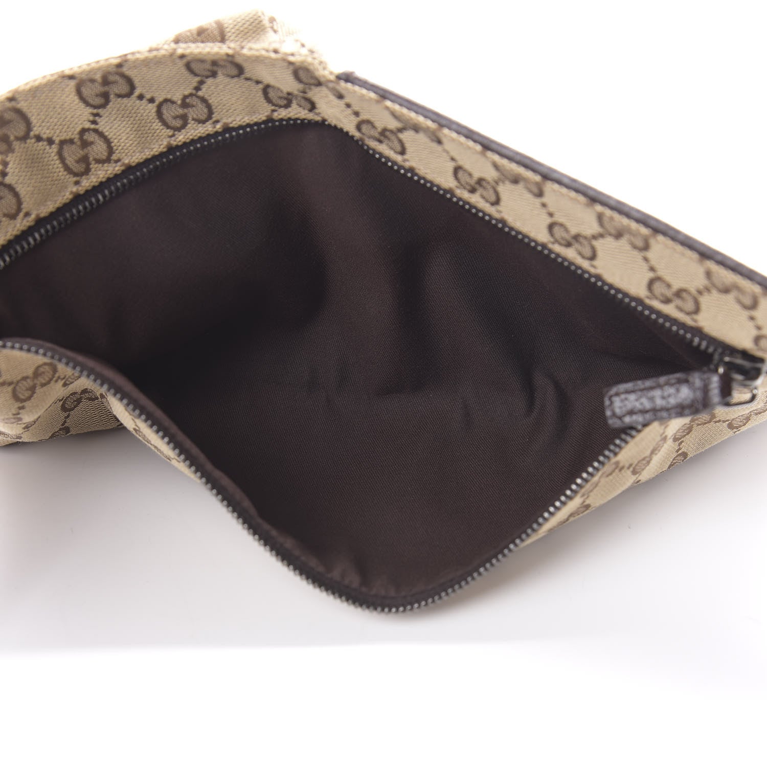Gucci GG Monogram Double Pocket Belt Bag Dark Brown 5 of 10