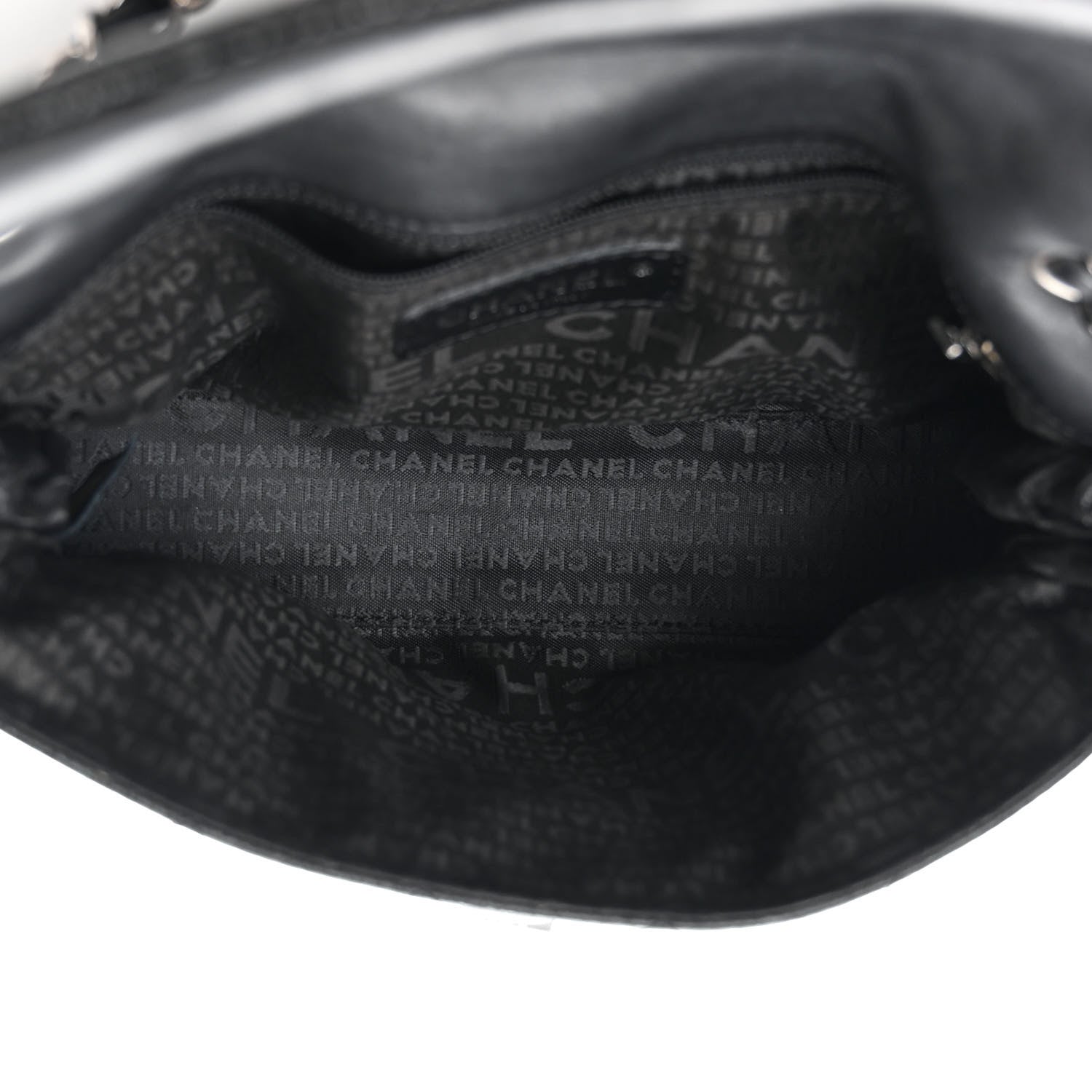Chanel Glazed Crackled Calfskin Mademoiselle Flap Black 5 of 13